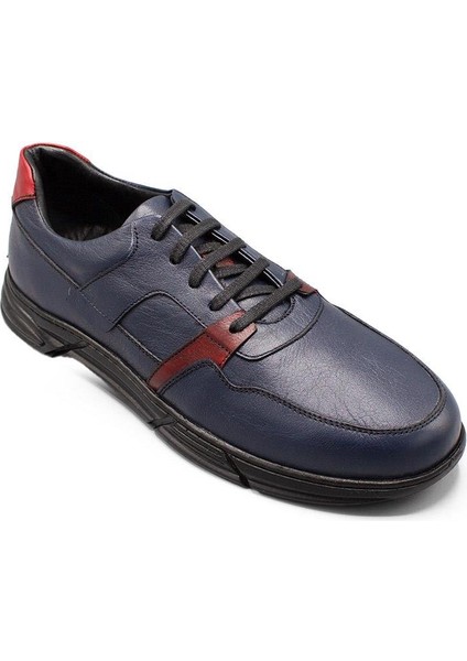 Erkek Sneaker Hakiki Deri Ayakkabı 031Y24E5786