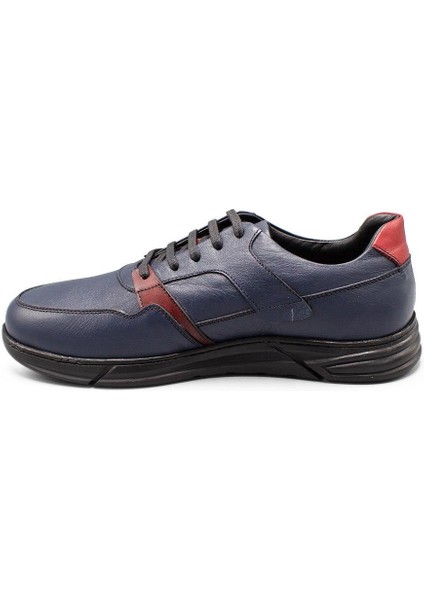 Erkek Sneaker Hakiki Deri Ayakkabı 031Y24E5786