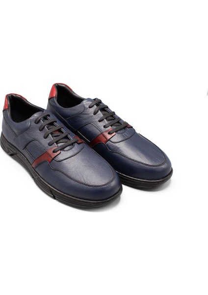 Erkek Sneaker Hakiki Deri Ayakkabı 031Y24E5786