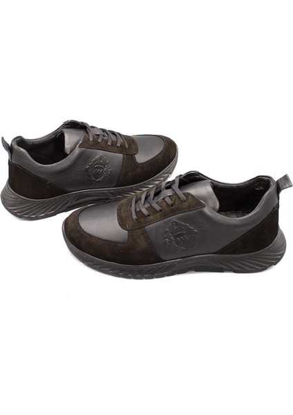 Erkek Sneaker Hakiki Deri Ayakkabı 082Y24E40724