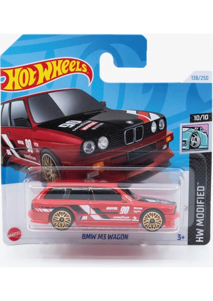 1/64 Ölçek Tekli Regular Arabalar HTD89 Hw Modifield / Bmw M3 Wagon (Kırmızı)