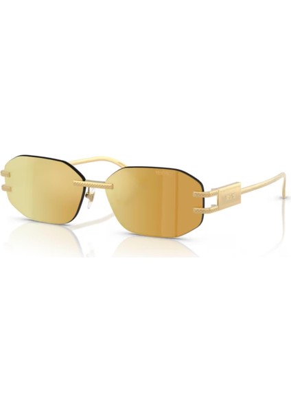 ve 2274 10027P 58 Kadın Geometrik Gold Metal Güneş Gözlüğü