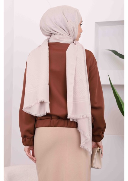 Kahverengi Ön Fermuarlı Cepli Scuba Ceket fırsatları