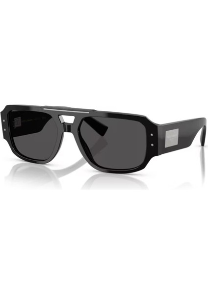 Dolce Gabbana Dg 4482 50187 57 Erkek Pilot Siyah Kemik Güneş Gözlüğü