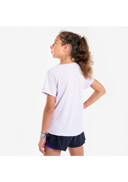 Kiprun Çocuk Koşu Tişörtü - Pastel Lila - Kiprun Dry+ 500