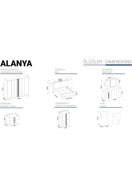 Alanya Yatak Odası