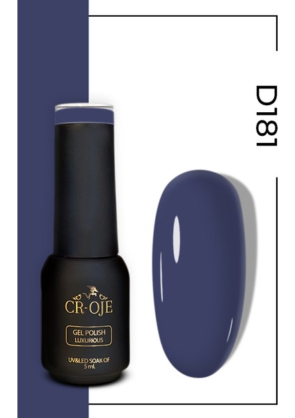 Kalıcı Oje D181 - Grimsi Mavi (5 ML)