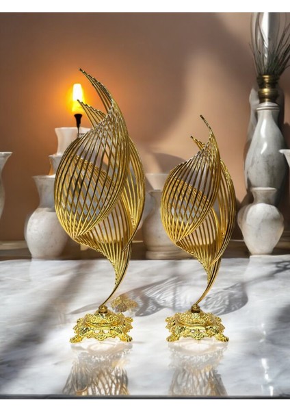Metal Desenli Dekoratif Obje