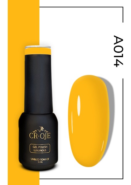 Kalıcı Oje A014 - Hardal Sarı (5 ML)