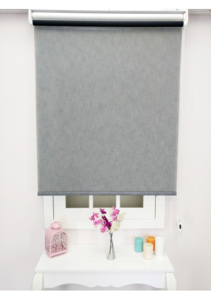 Çiftli Sistem Yeni Siyah Keten Tül + Stor indirimleri