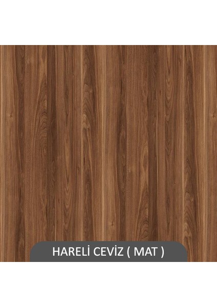 Kutu Raf - Model 9 ( Derinlik 30 cm ) Hareli Ceviz (Mat)