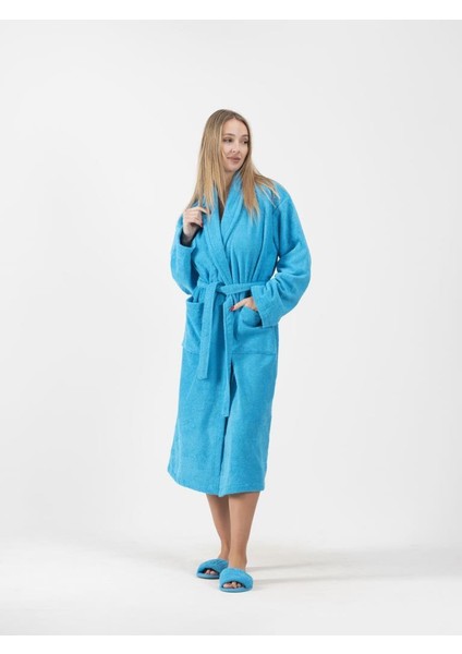 CottonVerse Şalyaka Bornoz – %100 Pamuk, Unisex