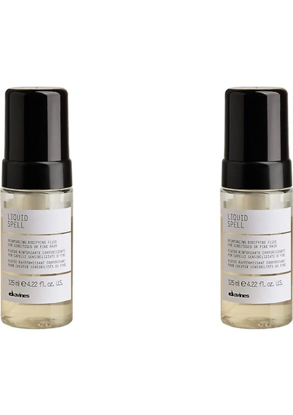Ekonomik İkili Davines Liquid Spell Reinforcing Hacim Sıvısı 125ml - %100 Orijinal %100 Doğal
