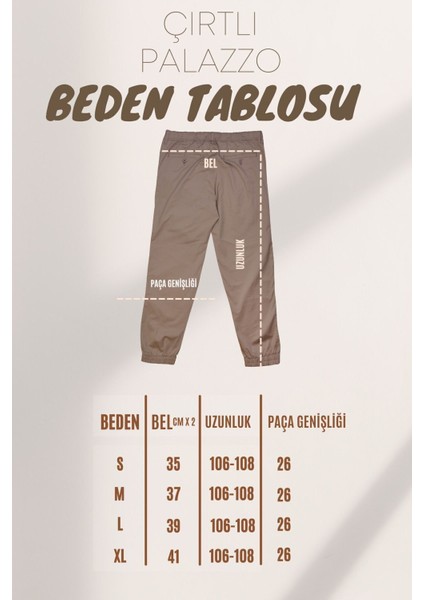 Kadın Bej Beli Cırt Cırtlı Pileli Bol Paça Palazzo Pantolon Wide Leg fiyatları