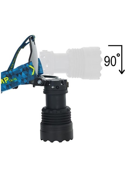 WT-627 Cree P360 12.000 Lümen Yağmur Suyu Geçirmez Kafa Lambası