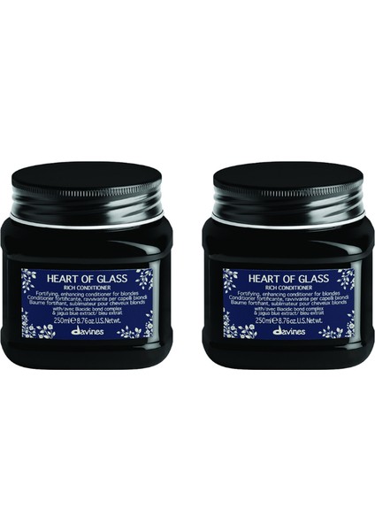 Ekonomik Ikili Davines Heart Of Glass Zengin Saç Kremi 250ML - %100 Orijinal %100 Doğal