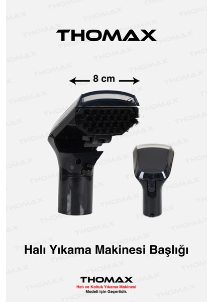 Halı Yıkama ve Leke Çıkarma Makinesi Uyumlu Küçük Başlık Aksesuar