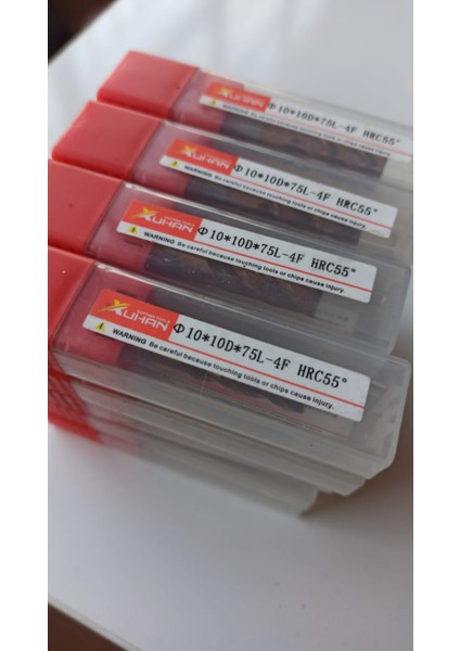 Cnc İşleme Frezeler Kesici 8.0-8D-20C-60L-4F-HRC55 Freze Kesici Alaşım Kaplama Tungsten Çelik Karbür 4 Kanallı Uç 1 Adet Cnc İşleme Frezeler Kesici D8X24X60LX4T