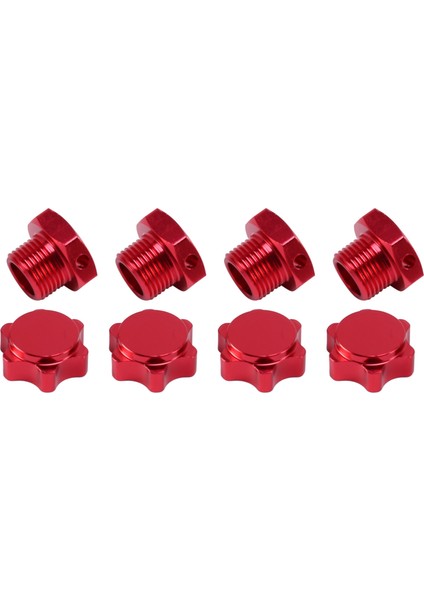 1/8 Yedek Parça Lastikler Adaptör Bijon Somunu 4 Adet/grup 17MM Alüminyum Altıgen Pimleri ile Rc Araba 1/8 Takım C Rc Araba (Yurt Dışından)