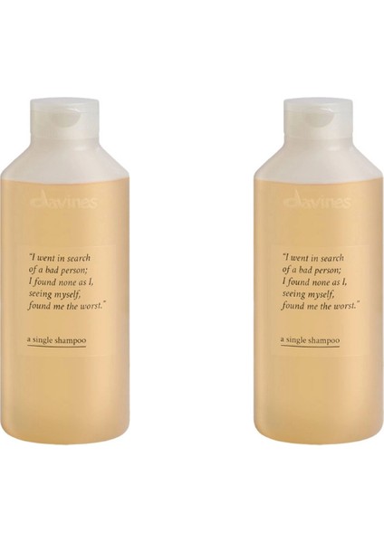 Ekonomik Ikili Davines A Single Günlük Kullanım Için Nemlendirici Şampuan 250ML - %100 Orijinal %100 Doğal
