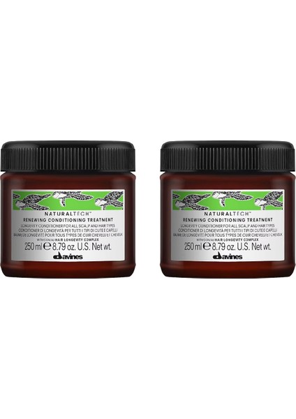 Ekonomik Ikili Davines Naturaltech Renewing Yenileyici Saç Kremi 250 ml - %100 Orijinal %100 Doğal