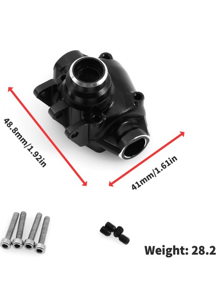 Alüminyum Aks Merkezi 3rd Üye Konut 1/10 Rc Paletli Eksenel SCX10 Pro Rc Araba Yükseltme Parçası (Yurt Dışından)