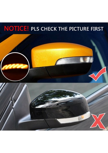 LED Yan Ayna Sıralı Dinamik Dönüş Sinyal Işığı Focus Mk3 2012-2018 / Escape 2013-2019 ile Uyumlu (Yurt Dışından)