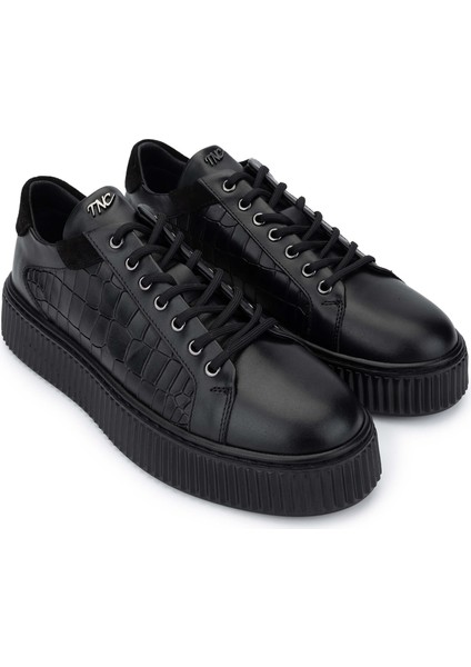 Erkek Deri Siyah Sneakers & Spor Ayakkabı 352 21224 Erk Ayk SK24-25 Sıyah fiyatları