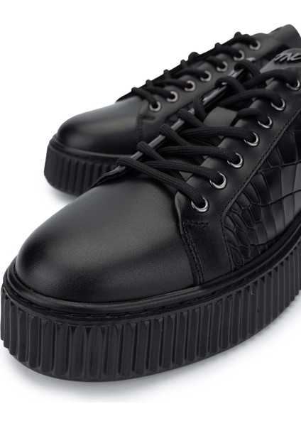 Erkek Deri Siyah Sneakers & Spor Ayakkabı 352 21224 Erk Ayk SK24-25 Sıyah modelleri