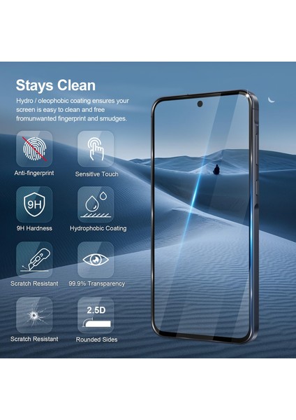 Samsung Galaxy A55 5g Temperli Cam Ekran Koruyucu 9h Ultra Koruma (3 Adet)