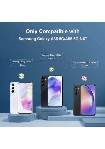 Samsung Galaxy A55 5g Temperli Cam Ekran Koruyucu 9h Ultra Koruma (3 Adet)