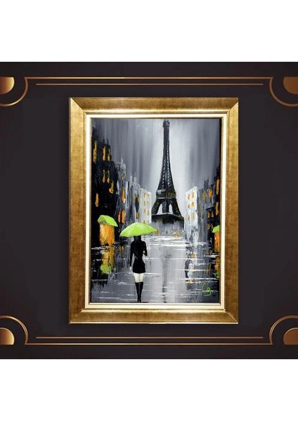 Altın Çerçeveli Paspartulu Tablo UP128