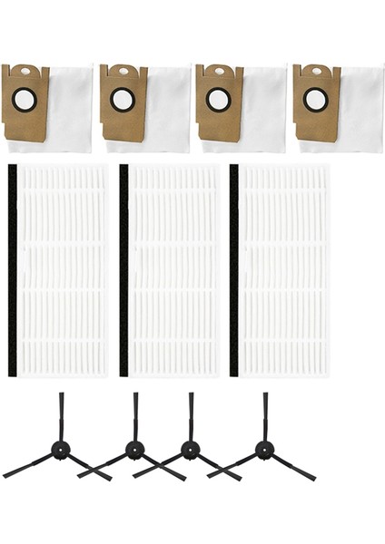 R1 Robot Yan Fırça Filtresi Toz Torbası Vakum Aksesuarı Için 11 Adet Yedek Parçalar (Yurt Dışından)