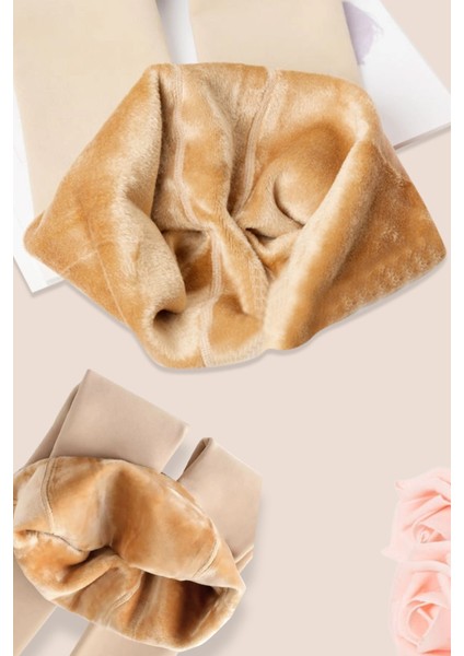 Kışlık Sıcak Tutan Içi Peluşlu Tayt , Esnek ve Yumuşak Ten Rengi Termal Tayt Içlik fırsatları