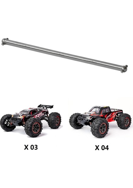 Xlf X03 X04 X-03 X-04 1/10 Rc Araba Fırçasız Yedek Parça Aksesuarları Için Metal Tahrik Mili Cvd (Yurt Dışından)