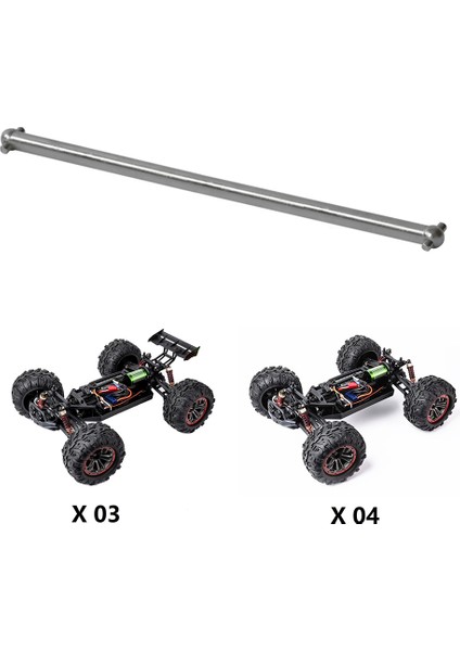 Xlf X03 X04 X-03 X-04 1/10 Rc Araba Fırçasız Yedek Parça Aksesuarları Için Metal Tahrik Mili Cvd (Yurt Dışından)