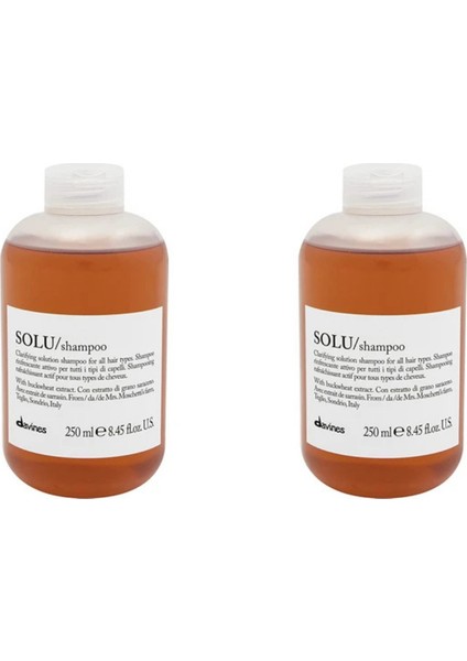 Ekonomik Ikili Davines Solu Temizleyici Koruyucu Şampuan 250ML - %100 Orijinal %100 Doğal