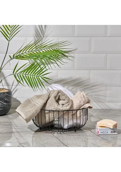Metal Banyo Organizeri - Siyah - 28 cm
