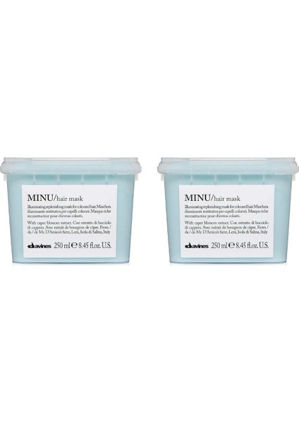Ekonomik Ikili Davines Minu Boyalı Saç Maskesi 250ML - %100 Orijinal %100 Doğal