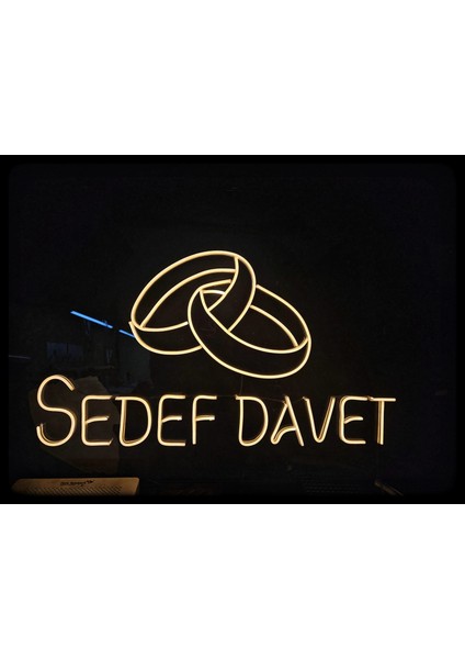 Cizgineon Kişiye Özel Neon LED Işıklı Duvar Dekarasyon Günışığı 65*80