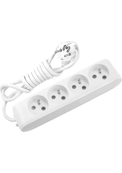 Multilet 4'lü Priz Ups Topraklı Klemensli Çoçuk Korumalı 2 Metre