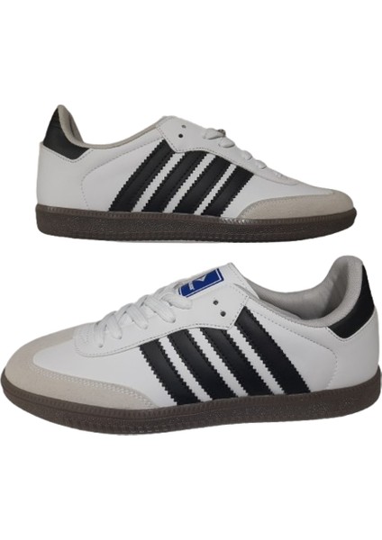 Erkek Beyaz-Siyah Ortopedik Taban Yürüyüş Ayakkabı