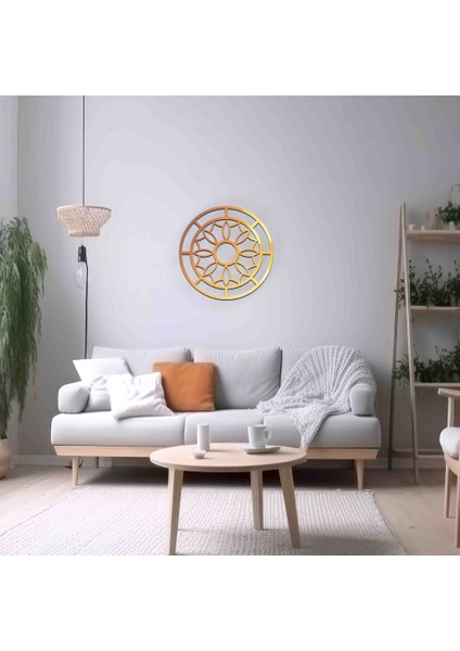 Geometrik Metal Duvar Dekoru - Ev ve Ofis Duvar Tablosu- Minimalist Şık Modern Tasarım-Çiçek Desenli Geometrik Metal Tablo