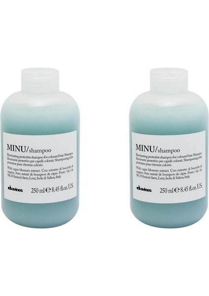 Ekonomik Ikili Davines Minu Boyalı Saç Şampuanı 250ML - %100 Orijinal %100 Doğal