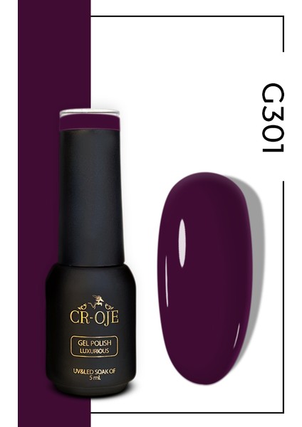 Kalıcı Oje G301 - Patlıcan Mor (5 ML)