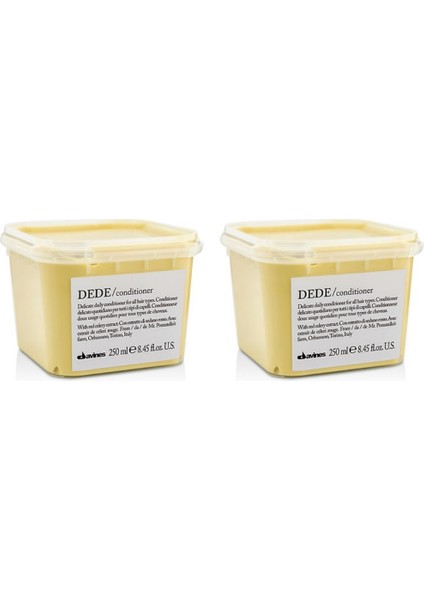 Ekonomik Ikili Davines Dede Ince Telli Saçları Koruyucu Bakım Kremi 250 ml - %100 Orijinal %100 Doğal