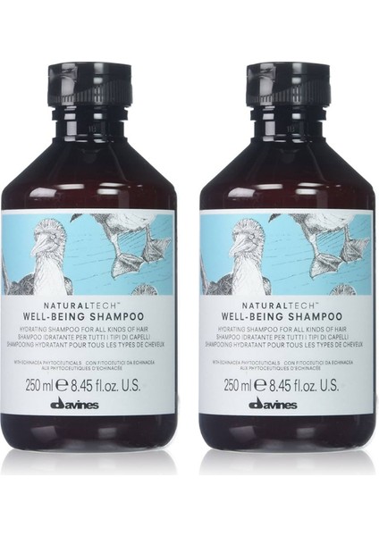 Ekonomik Ikili Davines Well Being Hassas Baş Derisi Için Nemlendirici Şampuan 250ML - %100 Orijinal %100 Doğal
