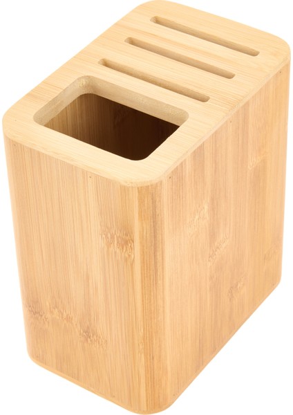 Bambu Çatal Bıçak Kaşık Standı - Kahverengi - 15x17 cm modelleri