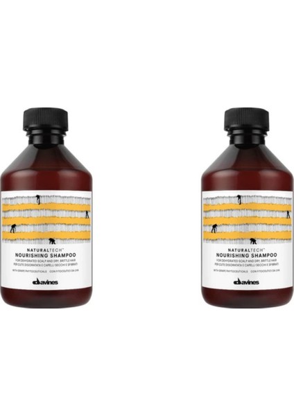 Ekonomik Ikili Davines Nourishing Yıpranmış Kuru Saçlar Için Sülfatsız Şampuan 250ML - %100 Orijinal %100 Doğal