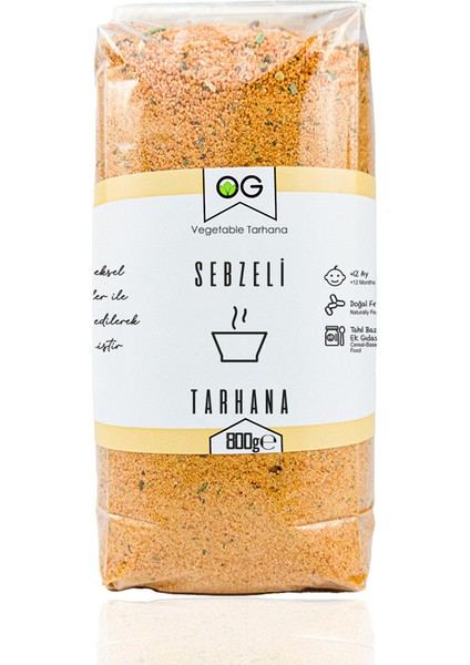 Sebzeli Tarhana 800 GR +12 Ay